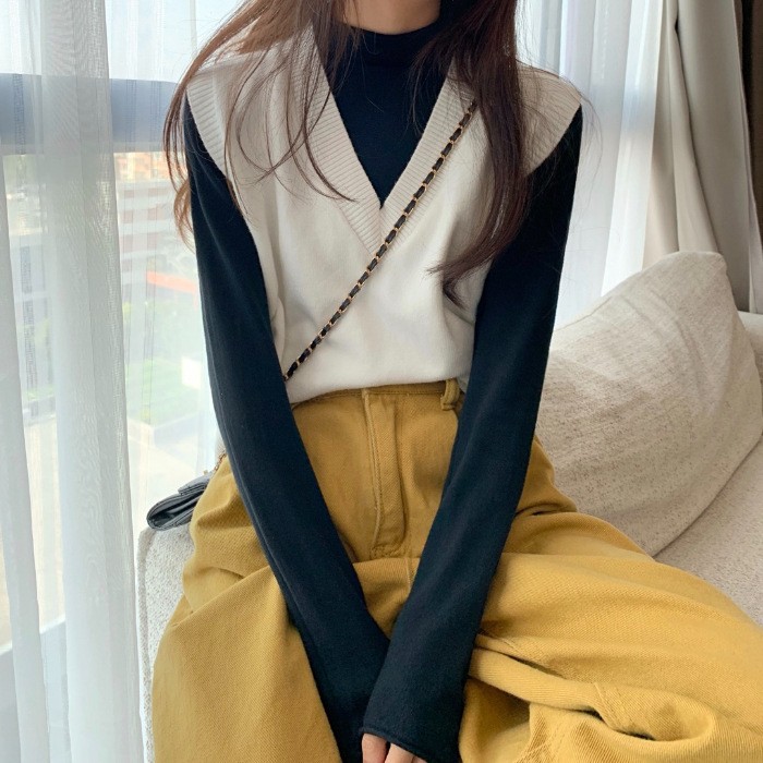 Street Fashion Vest - Fall Winter Sweater Vest Women 2026