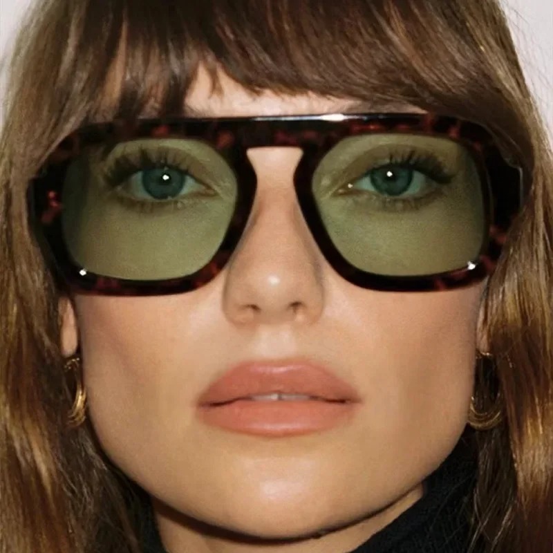 Street Fashion Glasses - Retro Square Sunglasses Women Fashion Brand