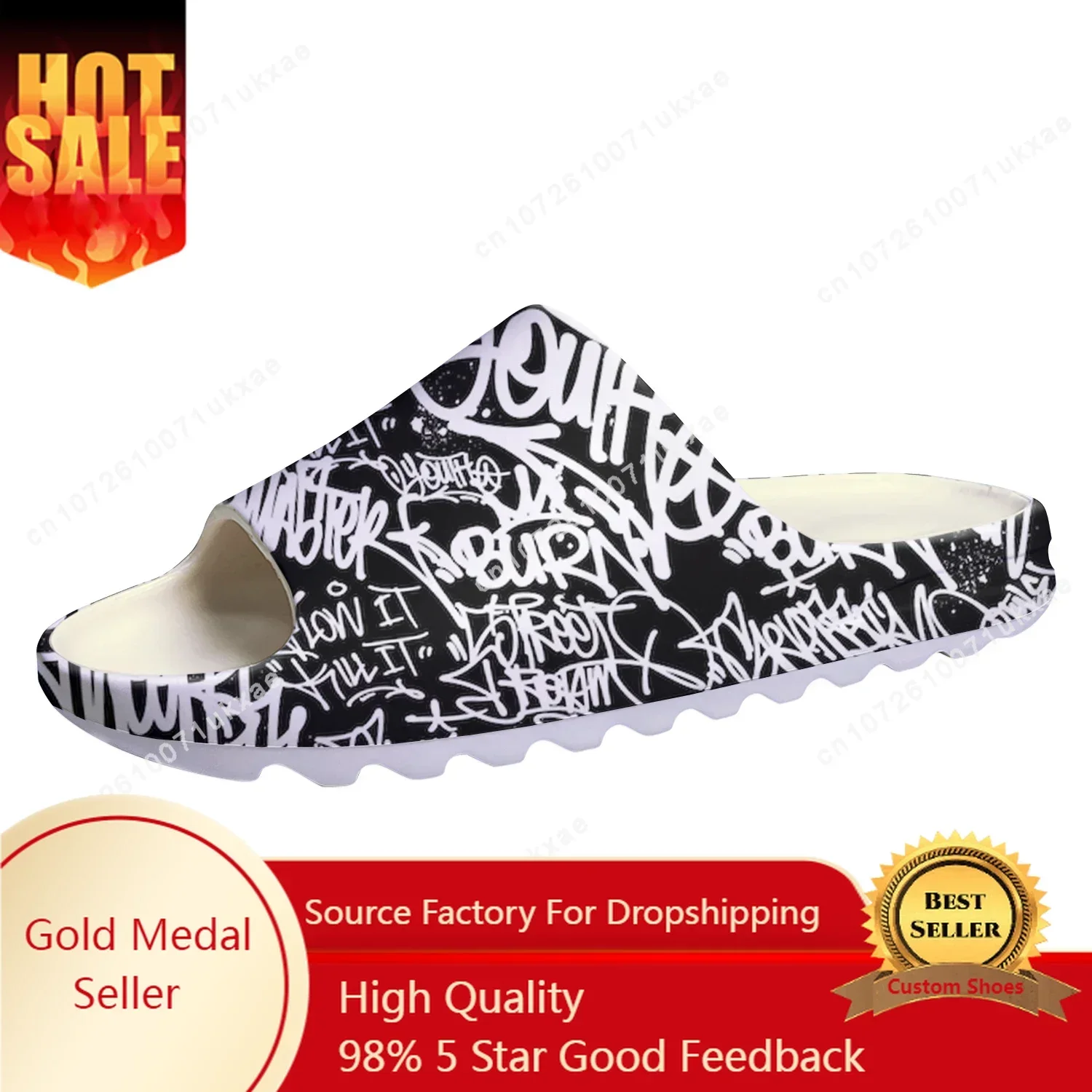 Street Fashion Art - Street Art Graffiti Soft Sole Sllipers