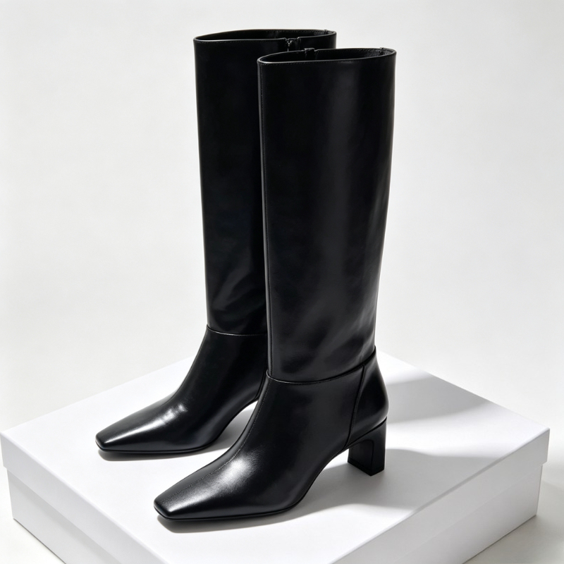Street Fashion Style - Fashion Leather Kitten Heels Women Boots