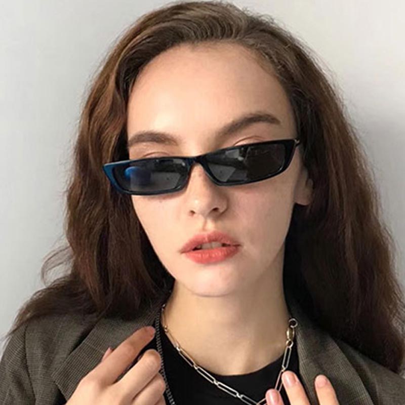 Street Fashion Glasses - Small Rectangle Sunglasses Fashion Women Retro