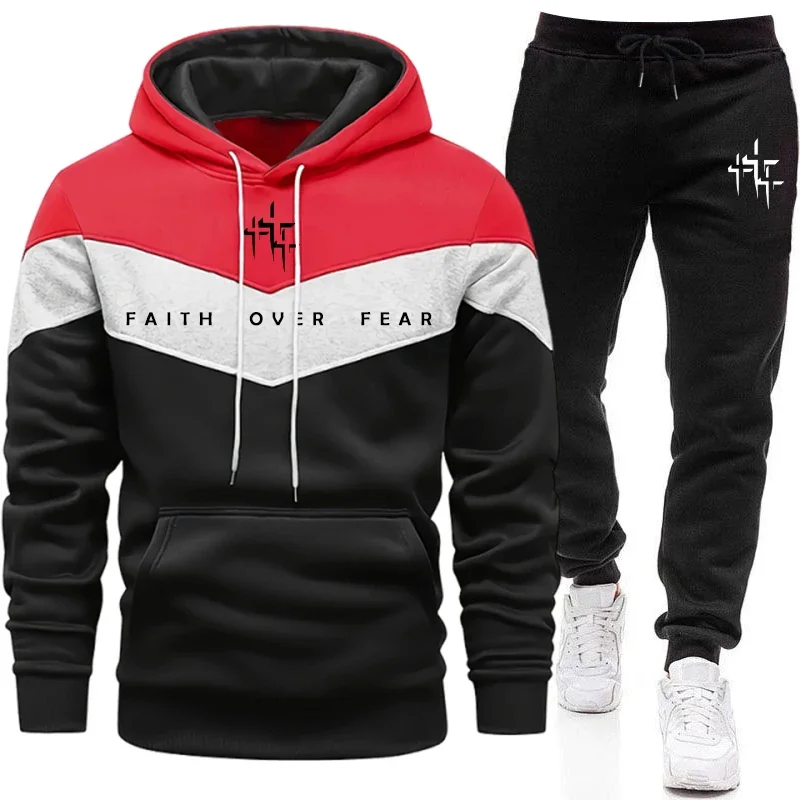 Faith Over Fear Men's Tracksui - огляд і ціна Street Fashion Art