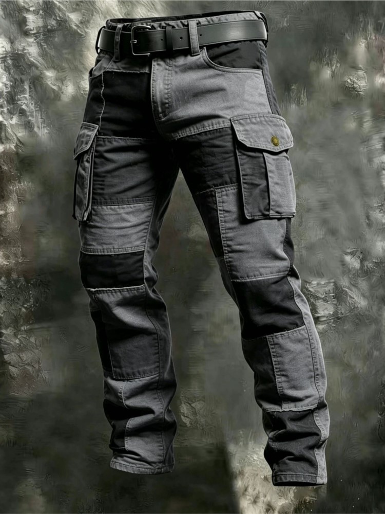 Cotton Men Cargo Pants Khaki C - огляд і ціна Street Fashion Art