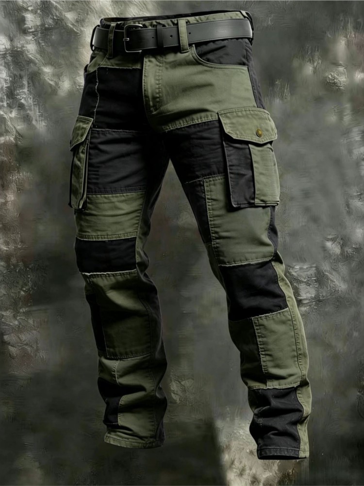 Cotton Men Cargo Pants Khaki C - огляд і ціна Street Fashion Art