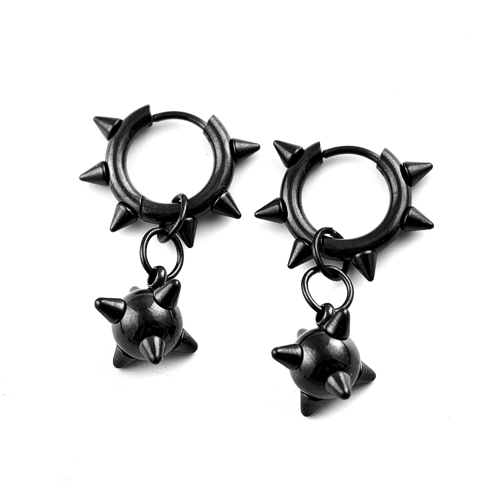 Gothic Spiky Sphere Drop Earri - огляд і ціна Street Fashion Earrings