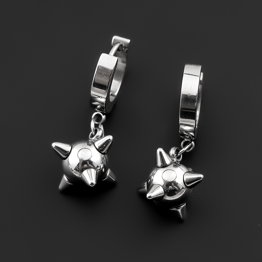 Gothic Spiky Sphere Drop Earri - огляд і ціна Street Fashion Earrings