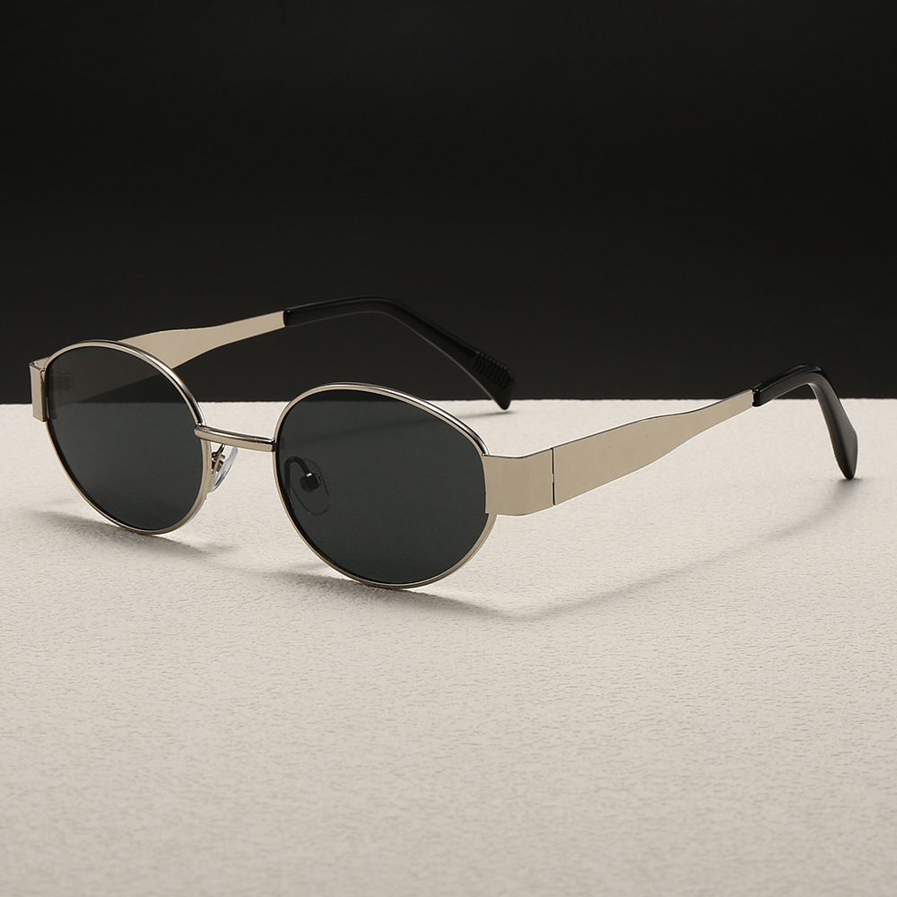 Trendy Round Frame Metal Sungl - огляд і ціна Street Fashion Glasses