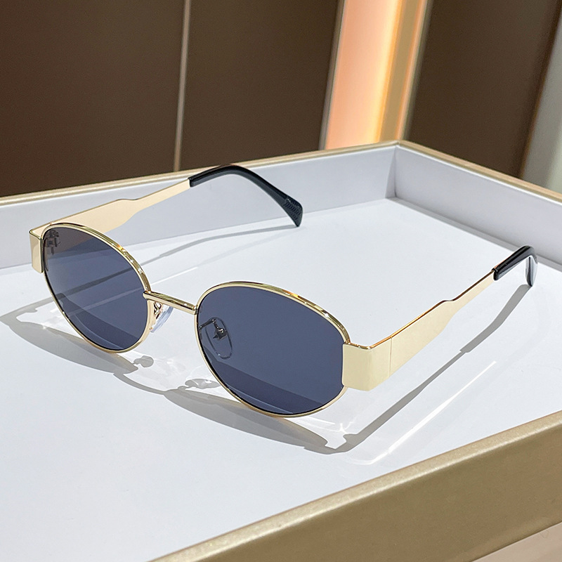 Trendy Round Frame Metal Sungl - огляд і ціна Street Fashion Glasses