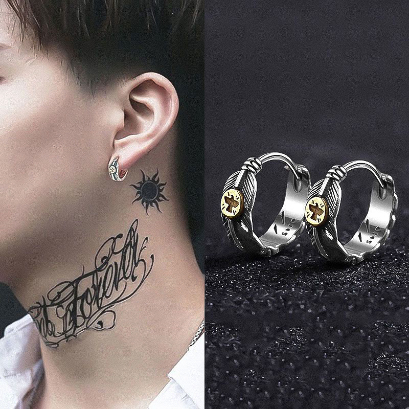 Men Click Earrings 316L Stainl - огляд і ціна Street Fashion Earrings