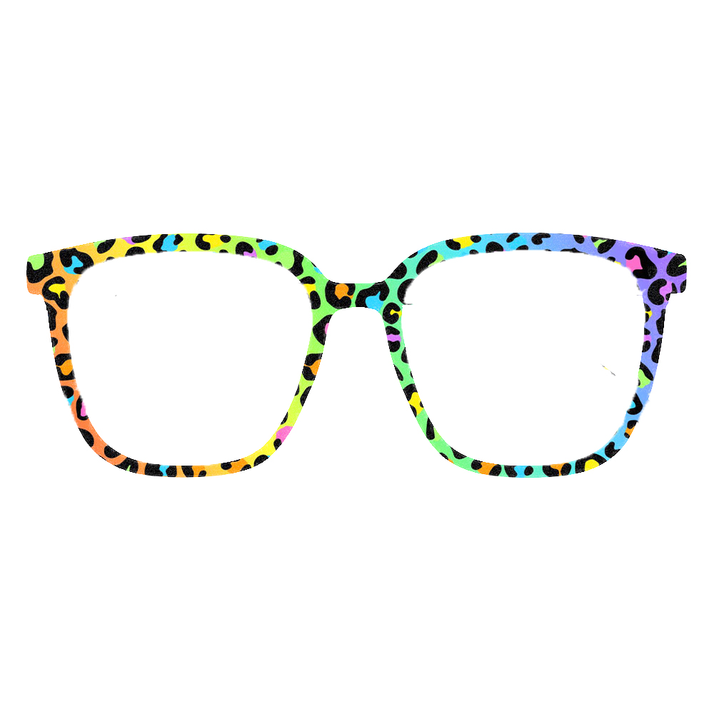 Trendy Rainbow Leopard Print S - огляд і ціна Street Fashion Glasses