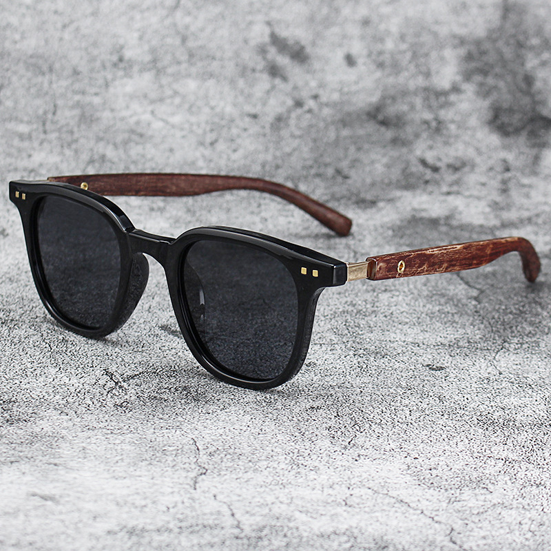Trendy Men Vintage Wooden Fram - огляд і ціна Street Fashion Glasses