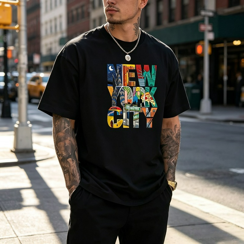 NEW YORK CITY Graphic T-Shirt  - огляд і ціна Street Style New York Fashion