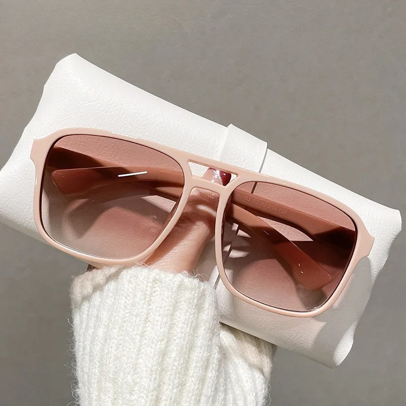 Square Double Bridges Sunglass - огляд і ціна Street Fashion Glasses