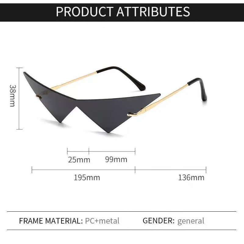 Triangle Sunglasses Street Eye - огляд і ціна Street Fashion Glasses