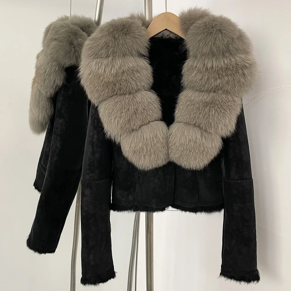 OFTBUY Natural Fox Fur Collar  - огляд і ціна Street Fashion Official