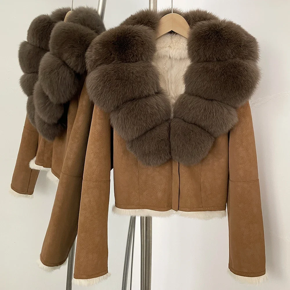 OFTBUY Natural Fox Fur Collar  - огляд і ціна Street Fashion Official
