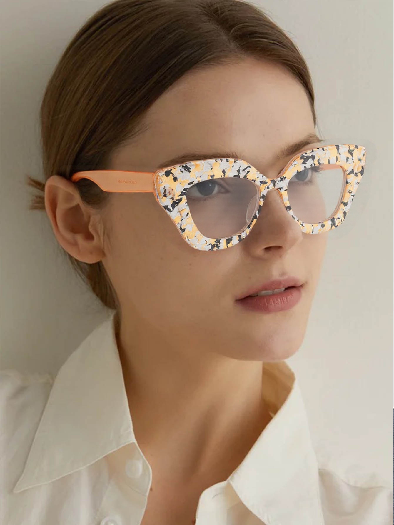 Large Frame Cat-Eye Floral Gla - огляд і ціна Fashion Street Cat