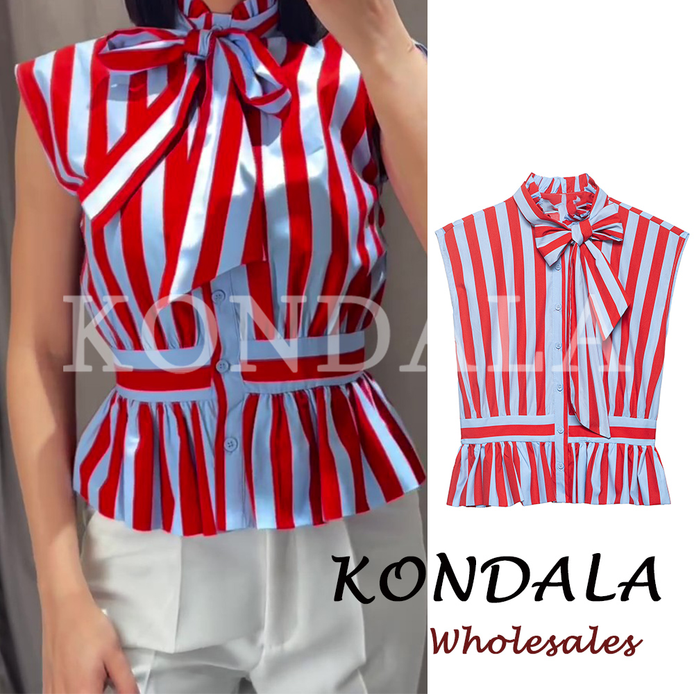KONDALA Chic Striped Y2K Women - огляд і ціна Street Fashion Vest