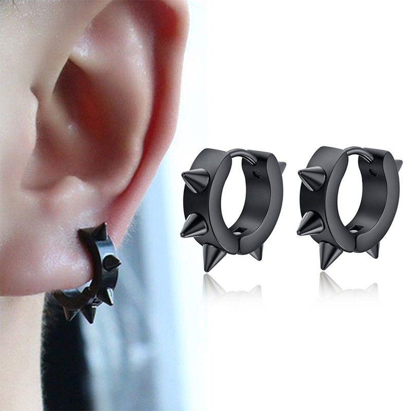 6 Pairs Black Unisex Earrings  - огляд і ціна Street Fashion Earrings