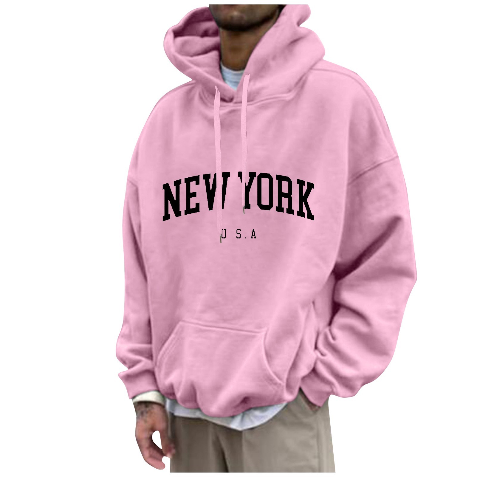 New York Print Mens Hoodies Fa - огляд і ціна Street Fashion Of New York