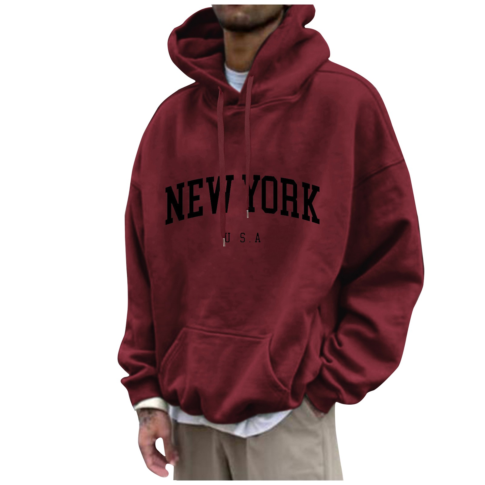 New York Print Mens Hoodies Fa - огляд і ціна Street Fashion Of New York