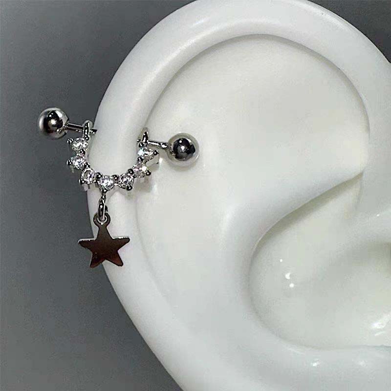 Sexy Trendy Zircon Star Pierci - огляд і ціна Street Fashion Earrings