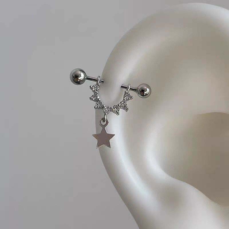 Sexy Trendy Zircon Star Pierci - огляд і ціна Street Fashion Earrings