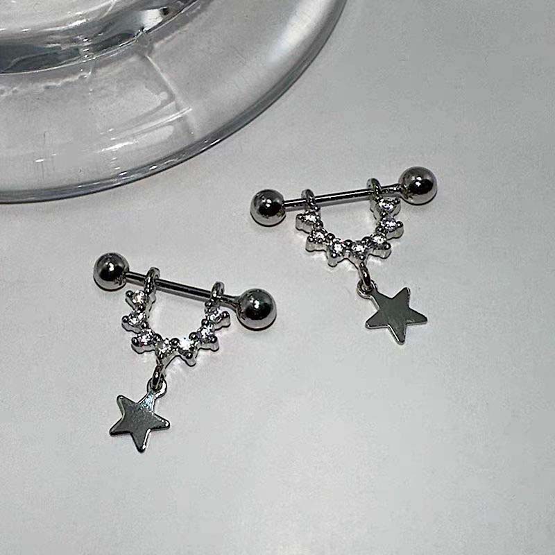 Sexy Trendy Zircon Star Pierci - огляд і ціна Street Fashion Earrings