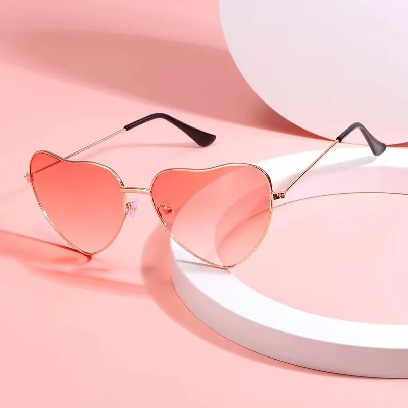 Fashion Heart Shaped Metal Sun - огляд і ціна Street Fashion Glasses