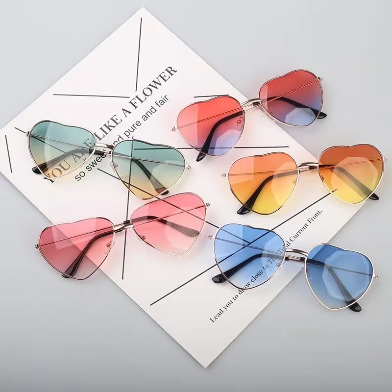 Fashion Heart Shaped Metal Sun - огляд і ціна Street Fashion Glasses