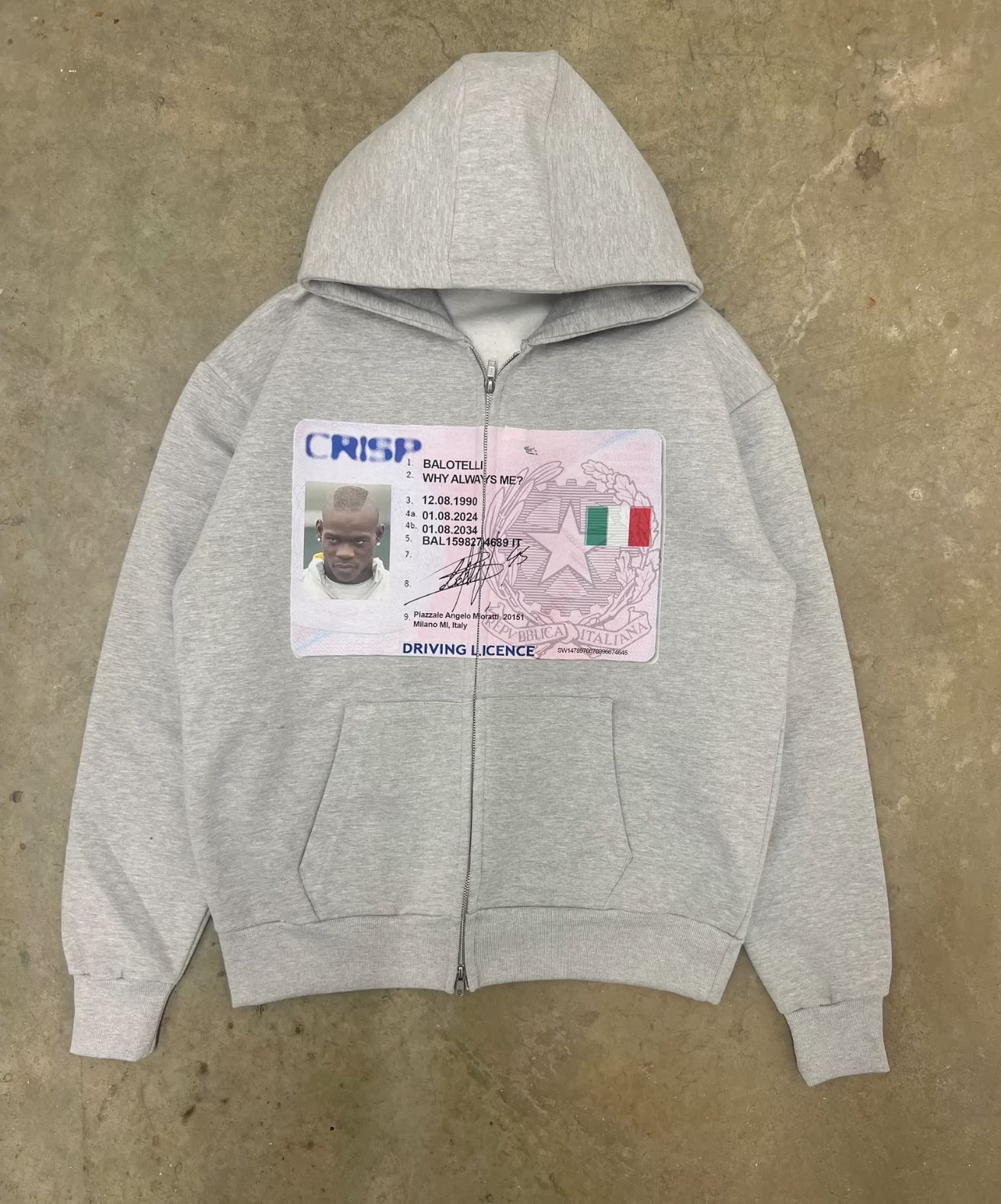 Y2K retro grey zip hoodies fas - огляд і ціна Street Style New York Fashion
