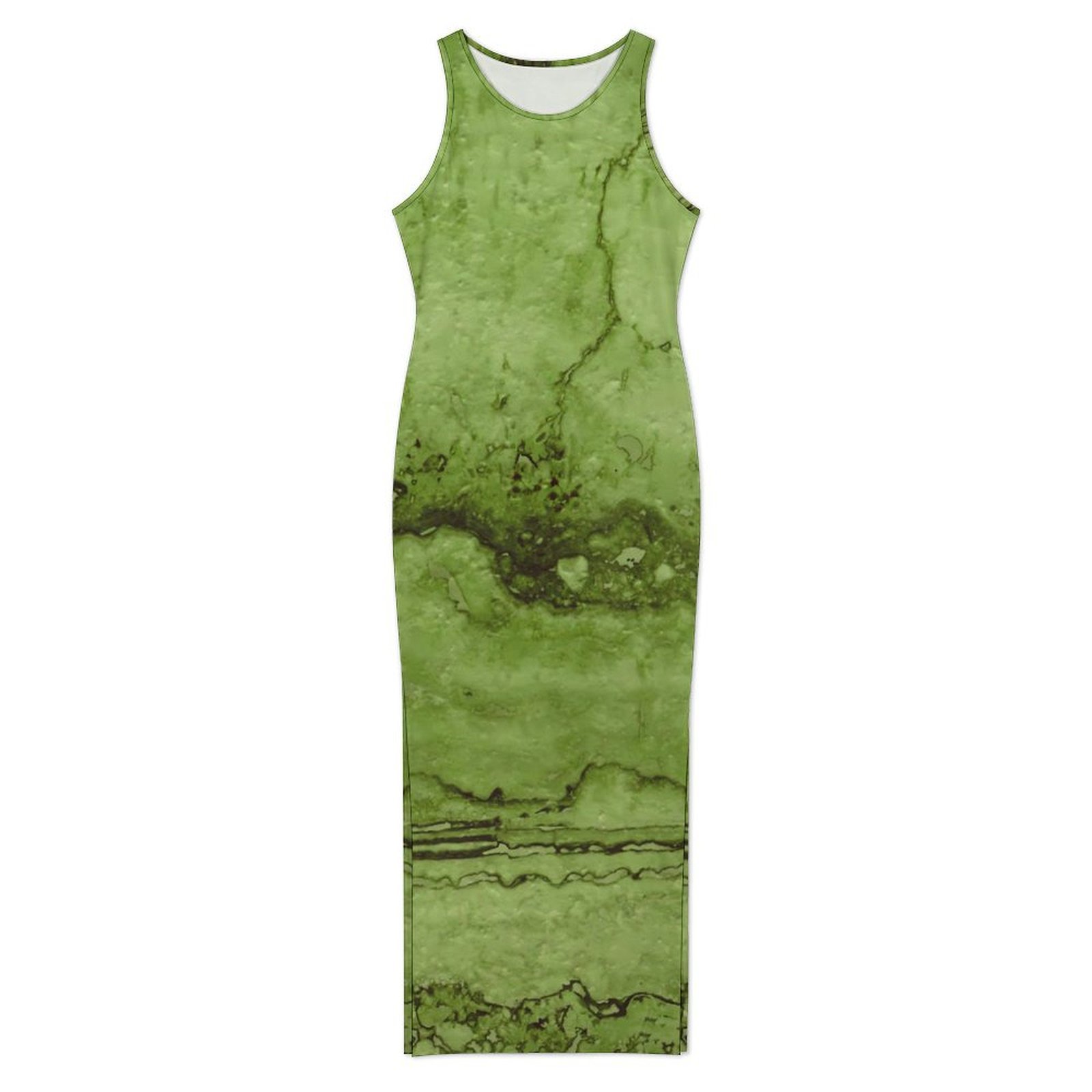 Women Green Abstract Moss Dres - огляд і ціна Fashion Street Night