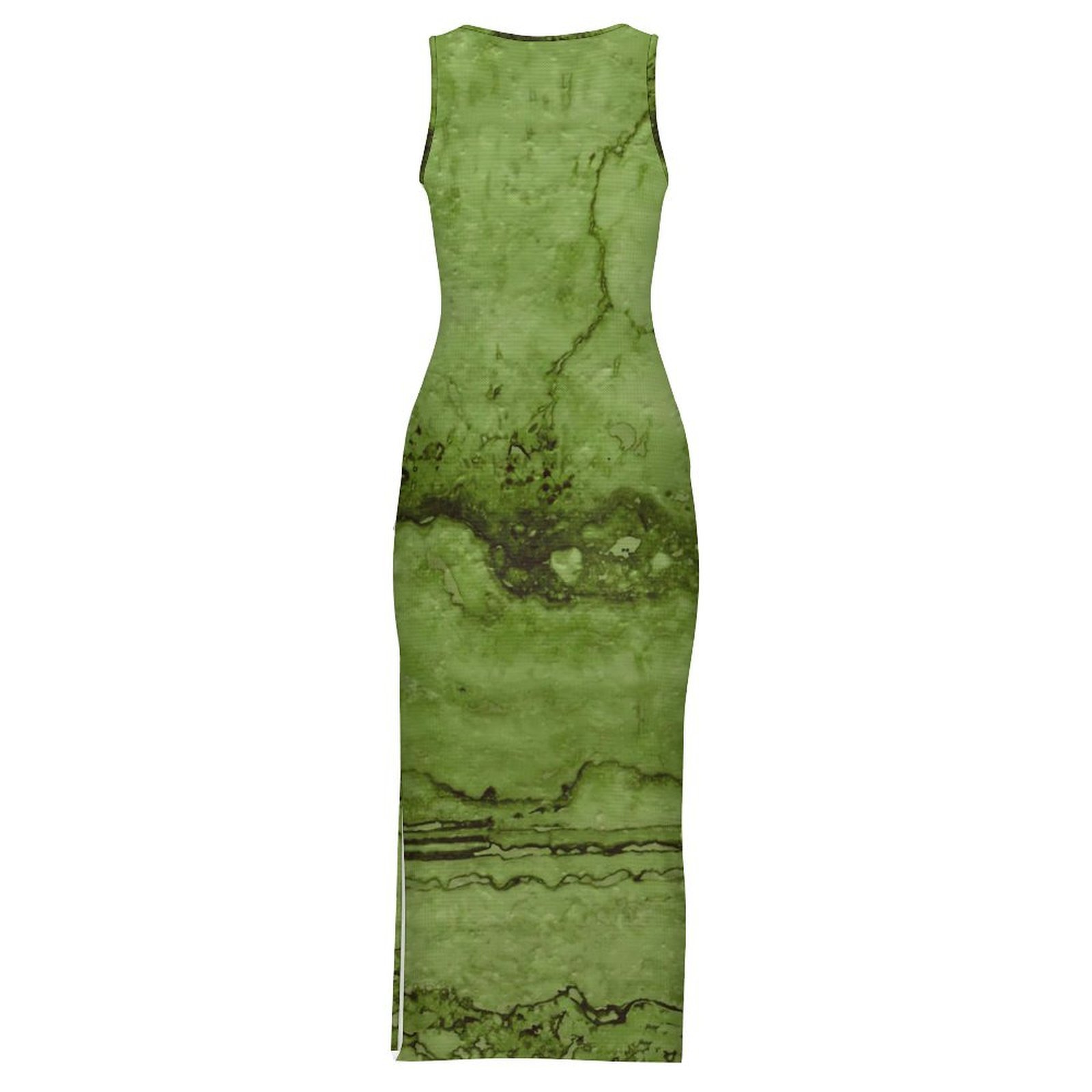 Women Green Abstract Moss Dres - огляд і ціна Fashion Street Night