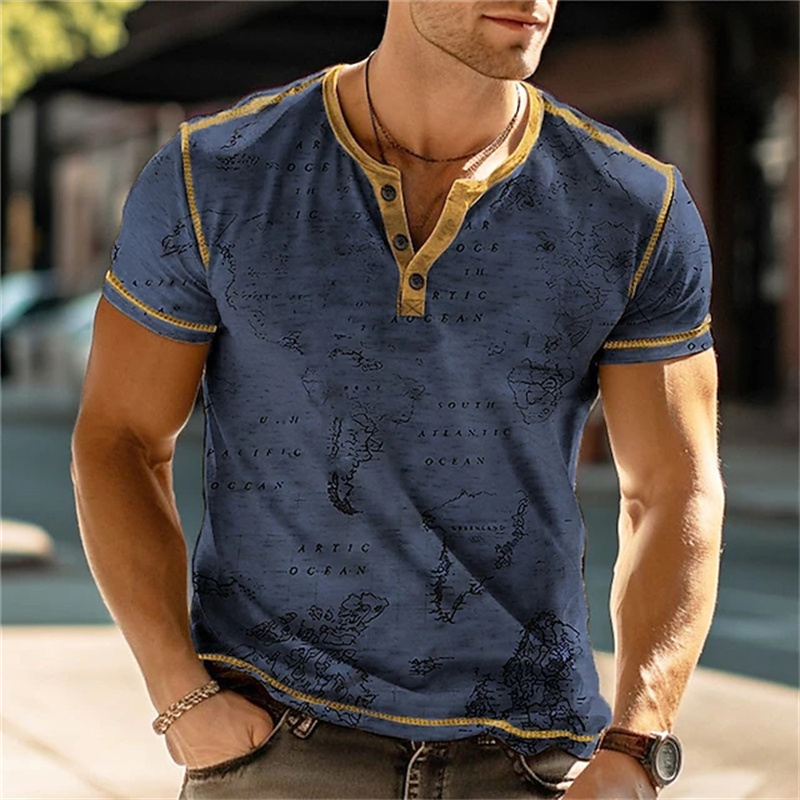 Men's Henry Shirts Funny 3D Pr - огляд і ціна Street Fashion Clothes