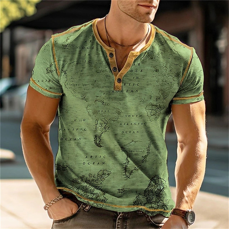 Men's Henry Shirts Funny 3D Pr - огляд і ціна Street Fashion Clothes