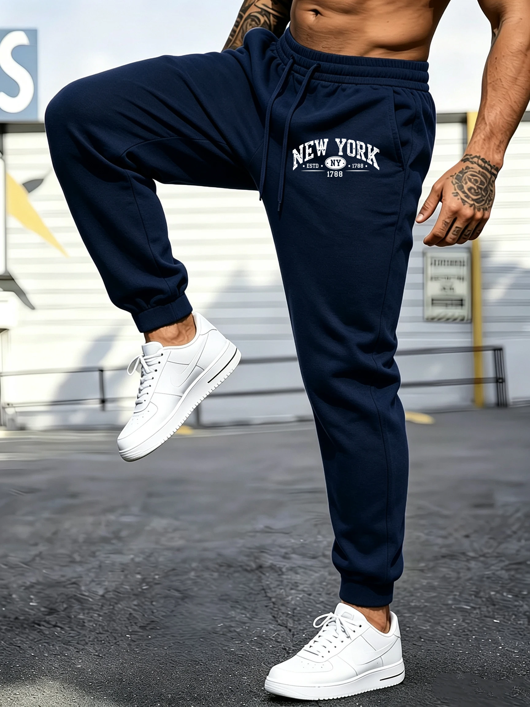 Men's jogging trousers, New Yo - огляд і ціна Street Style New York Fashion