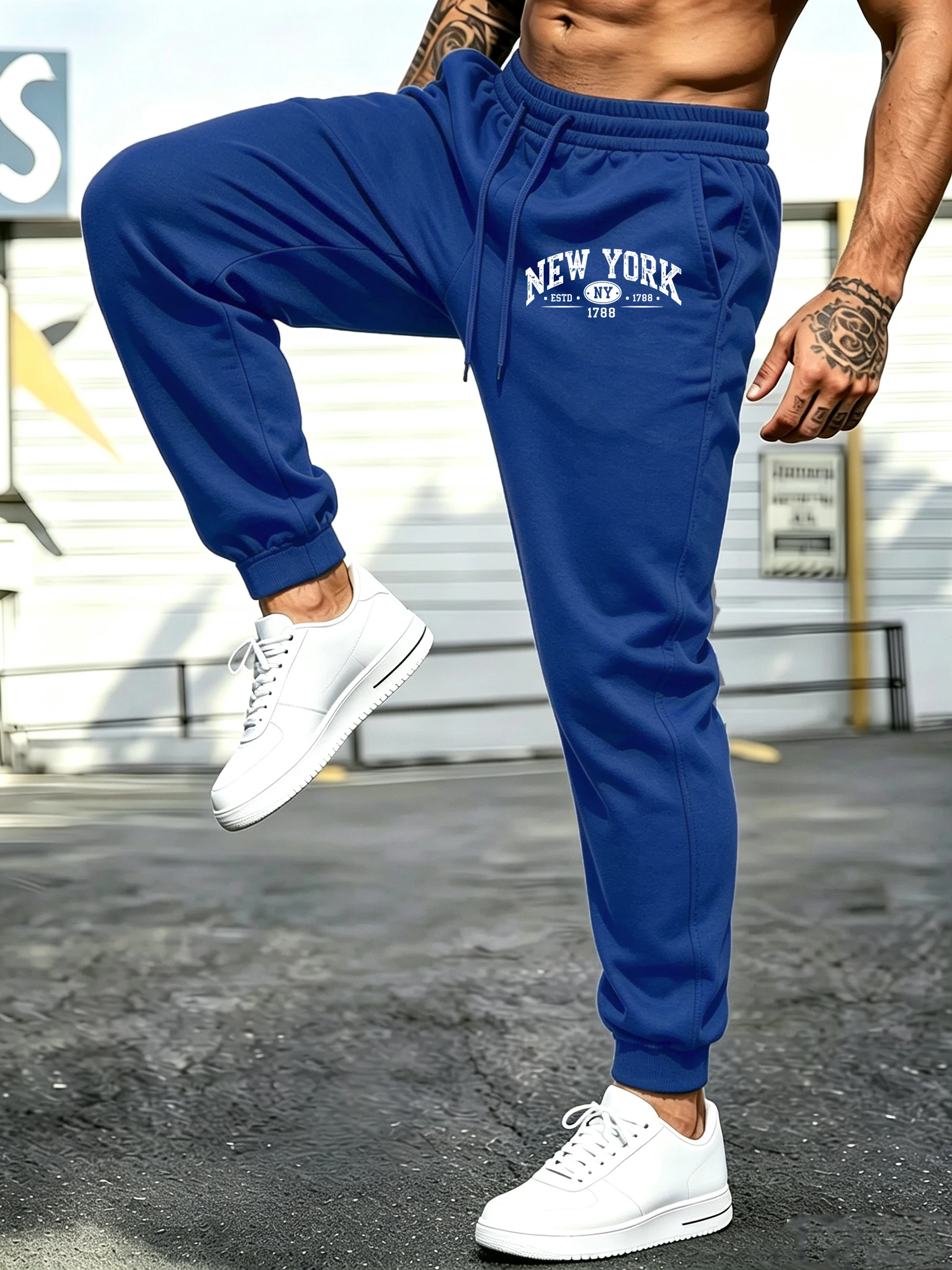 Men's jogging trousers, New Yo - огляд і ціна Street Style New York Fashion