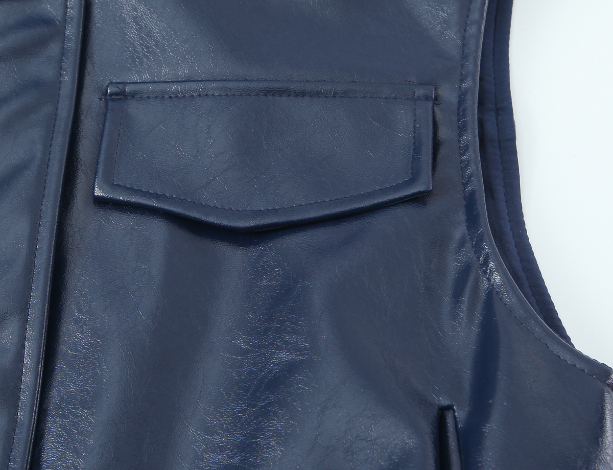 KONDALA 2026 Spring Blue PU Wo - огляд і ціна Street Fashion Vest