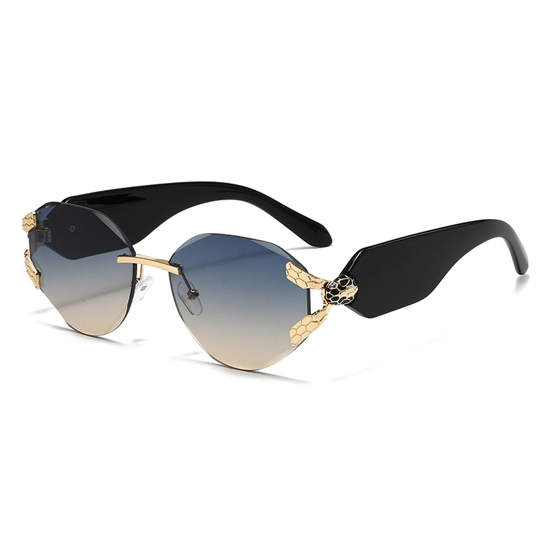 2026 Snake Head Decor Rimless  - огляд і ціна Street Fashion Glasses
