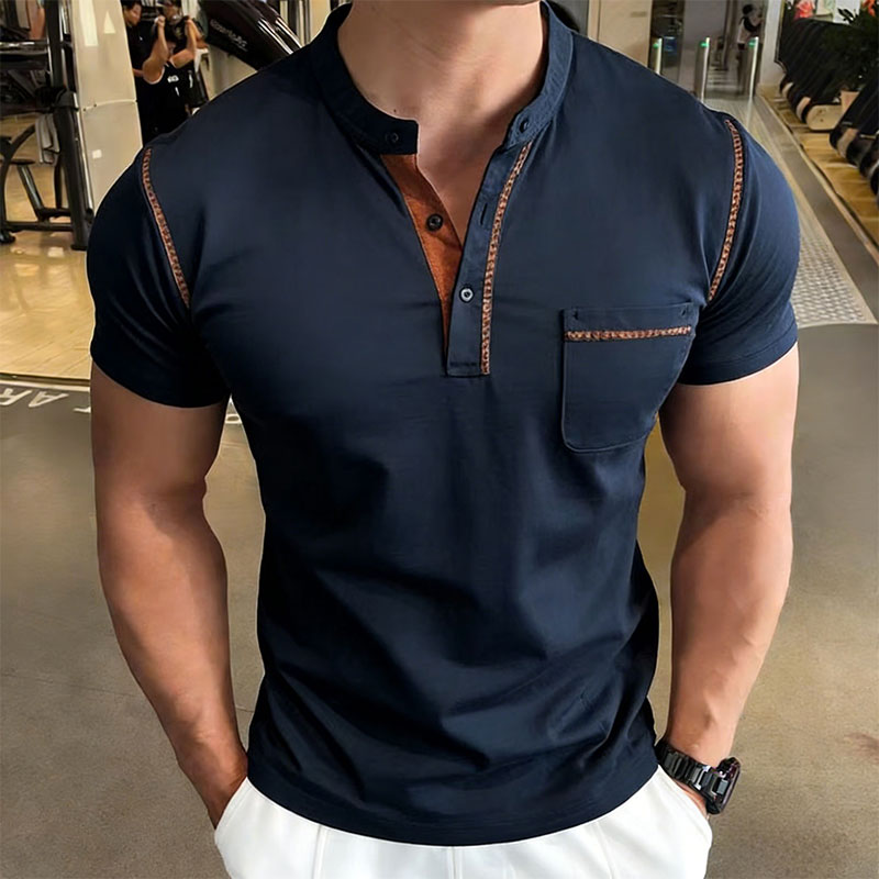 New Summer Men's Henry Collar  - огляд і ціна Street Fashion Style